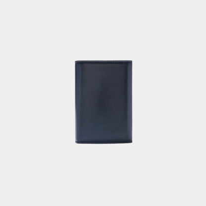 Puffer Anagram Small Vertical Wallet In Shiny Nappa Calfskin