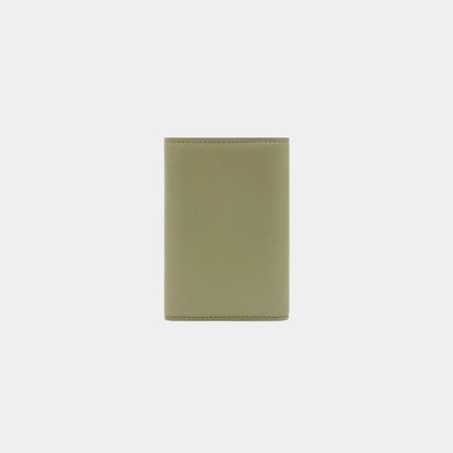 Puffer Anagram Small Vertical Wallet In Shiny Nappa Calfskin