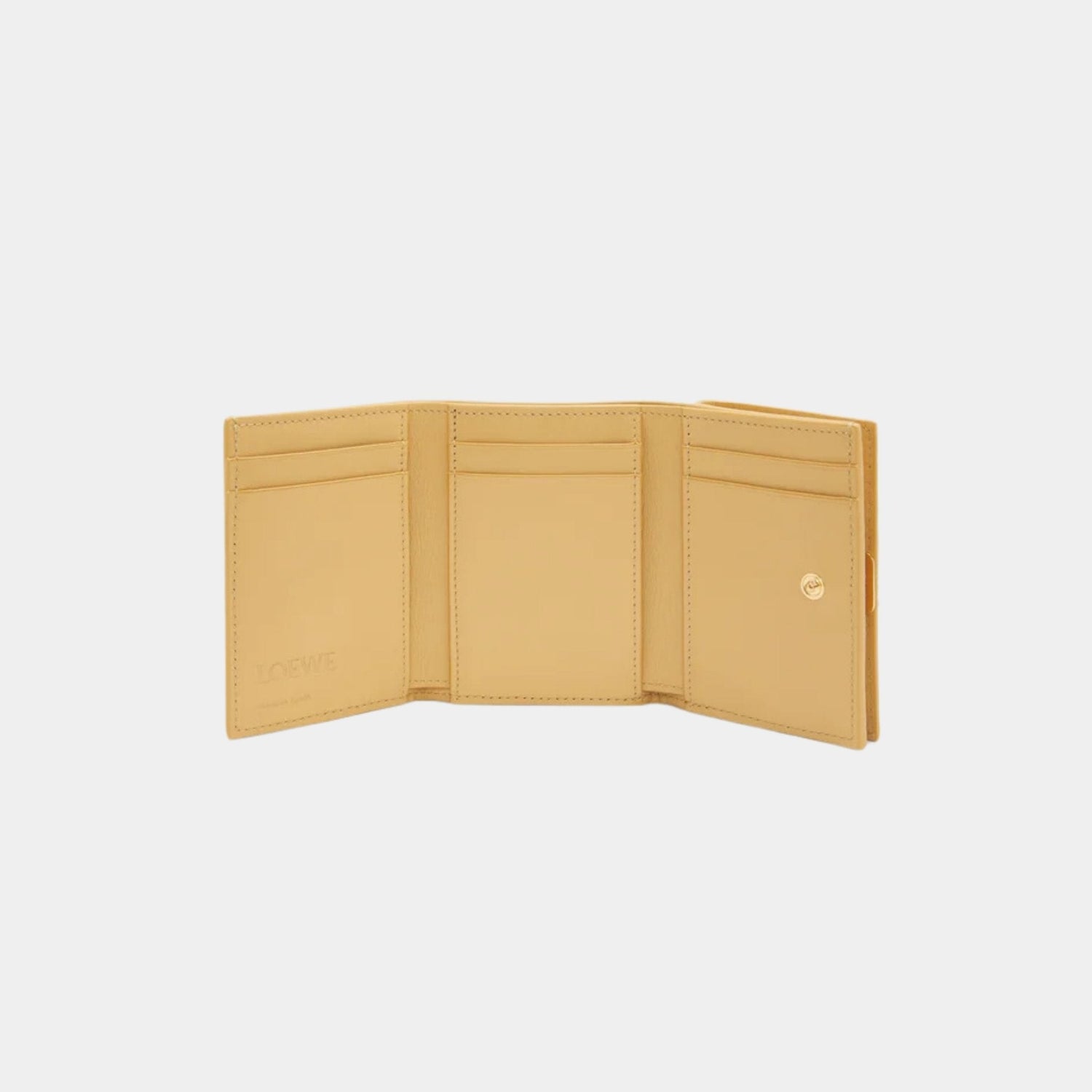 Puffer Anagram Trifold Wallet In Shiny Nappa Calfskin