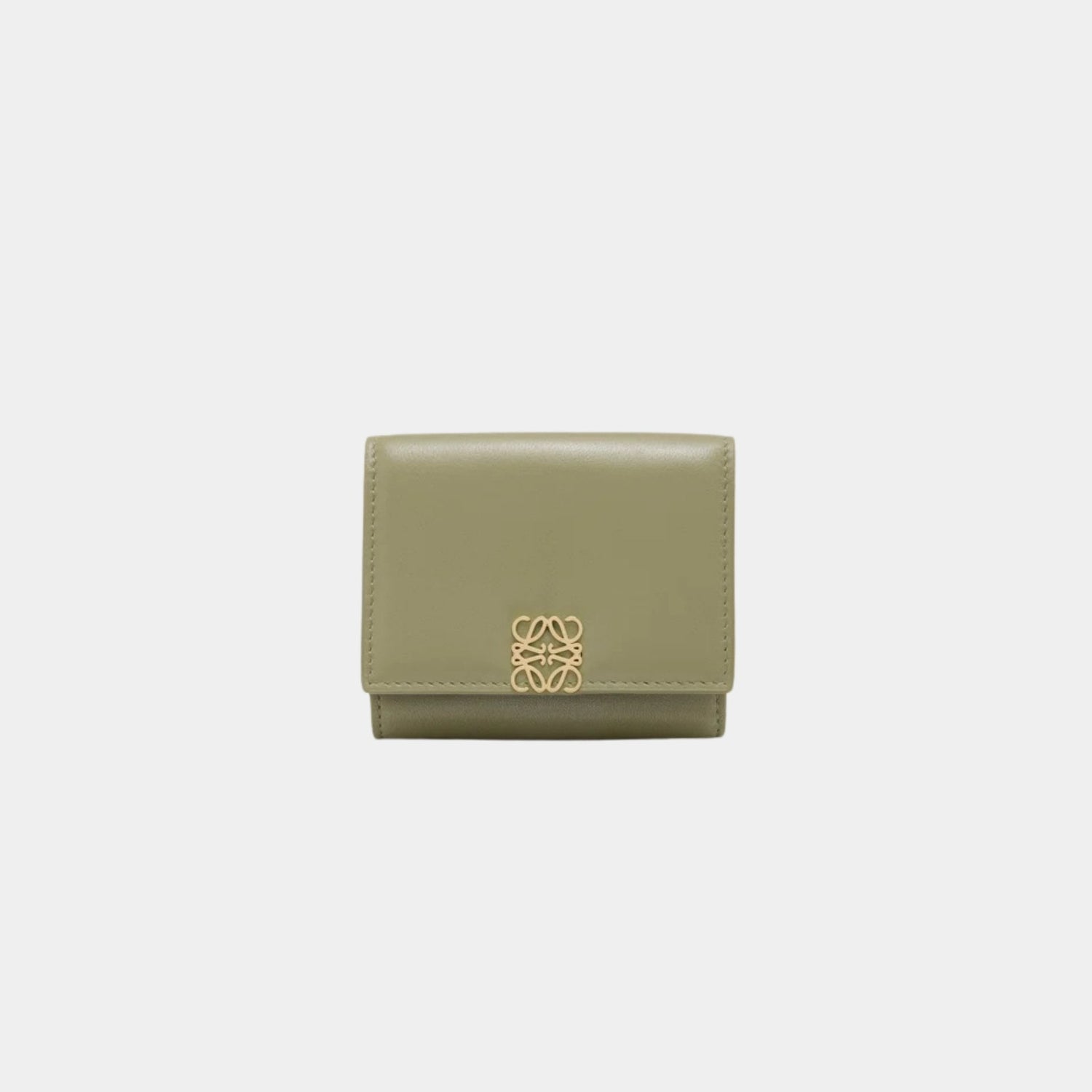 Puffer Anagram Trifold Wallet In Shiny Nappa Calfskin