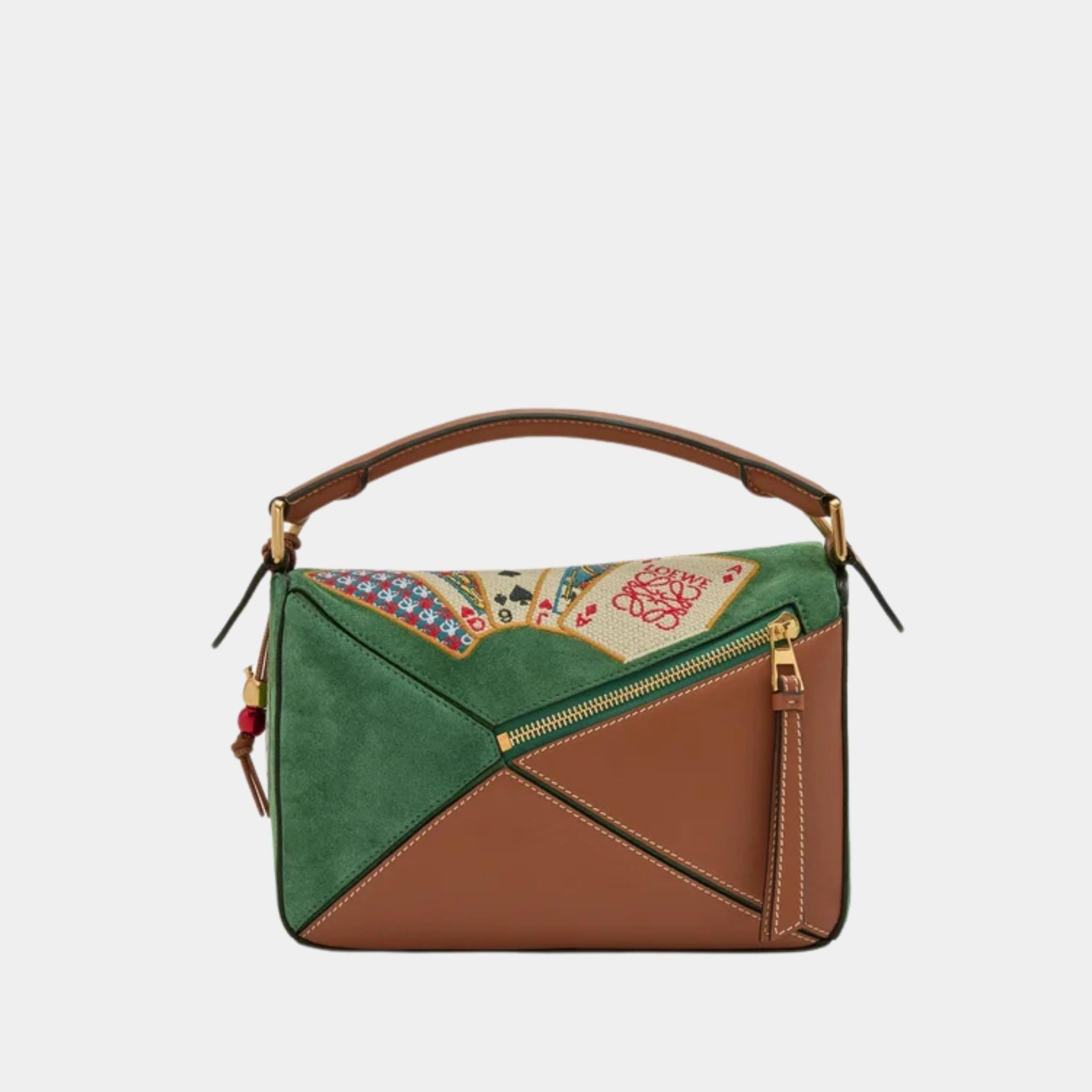 Puzzle 10 SS18 Runway Re-edition Bag in Calfskin Suede
