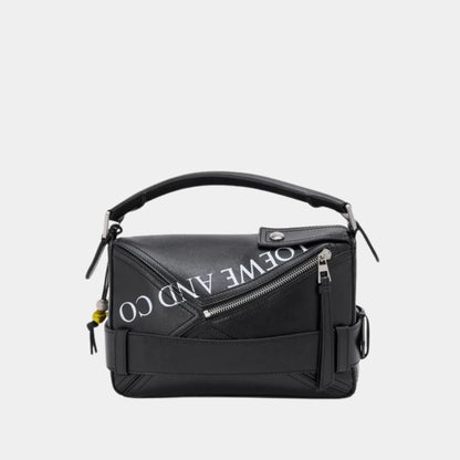 Puzzle 10 William Morris Re-edition Bag in Shiny Calfskin