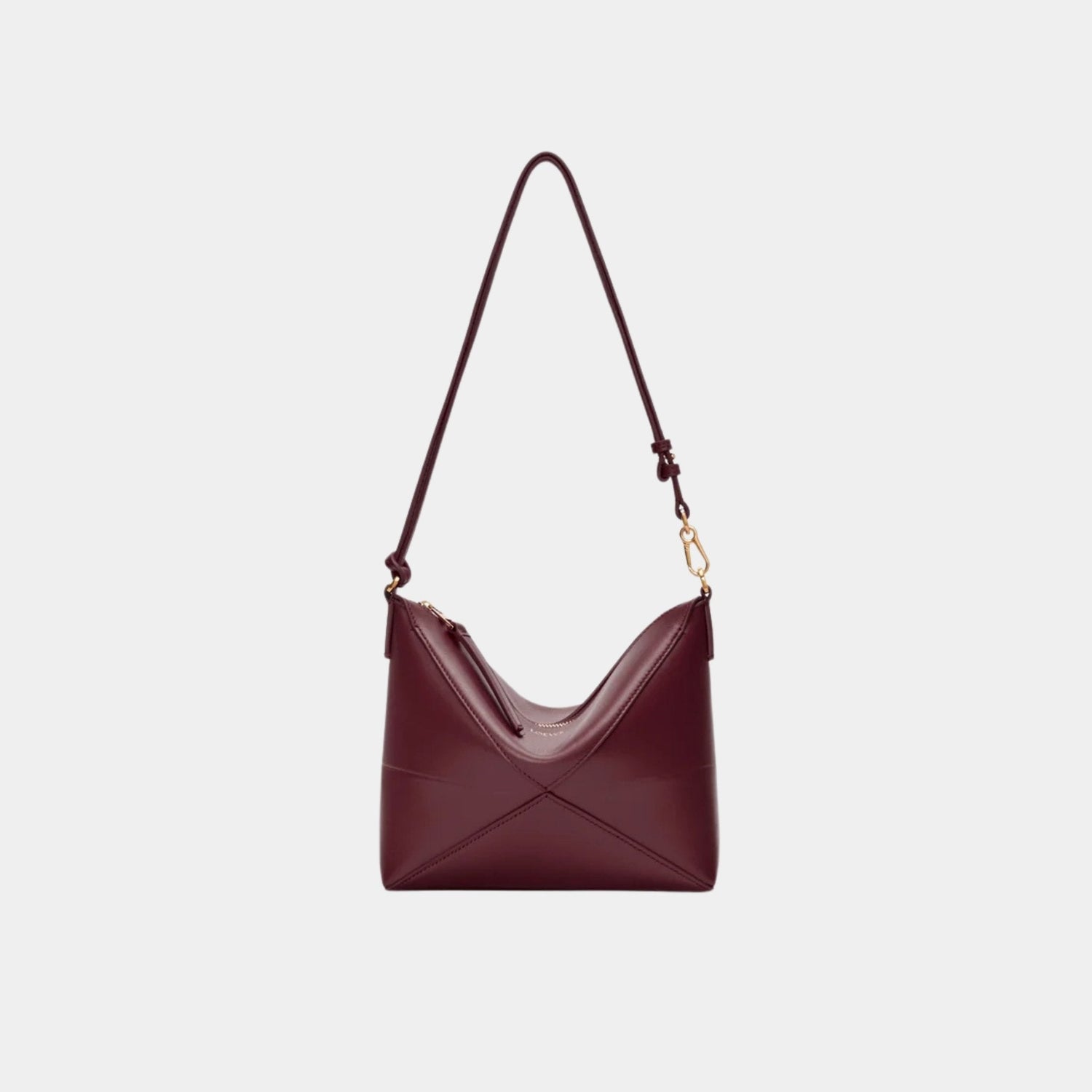 Puzzle Fold Pouch In Shiny Nappa Calfskin