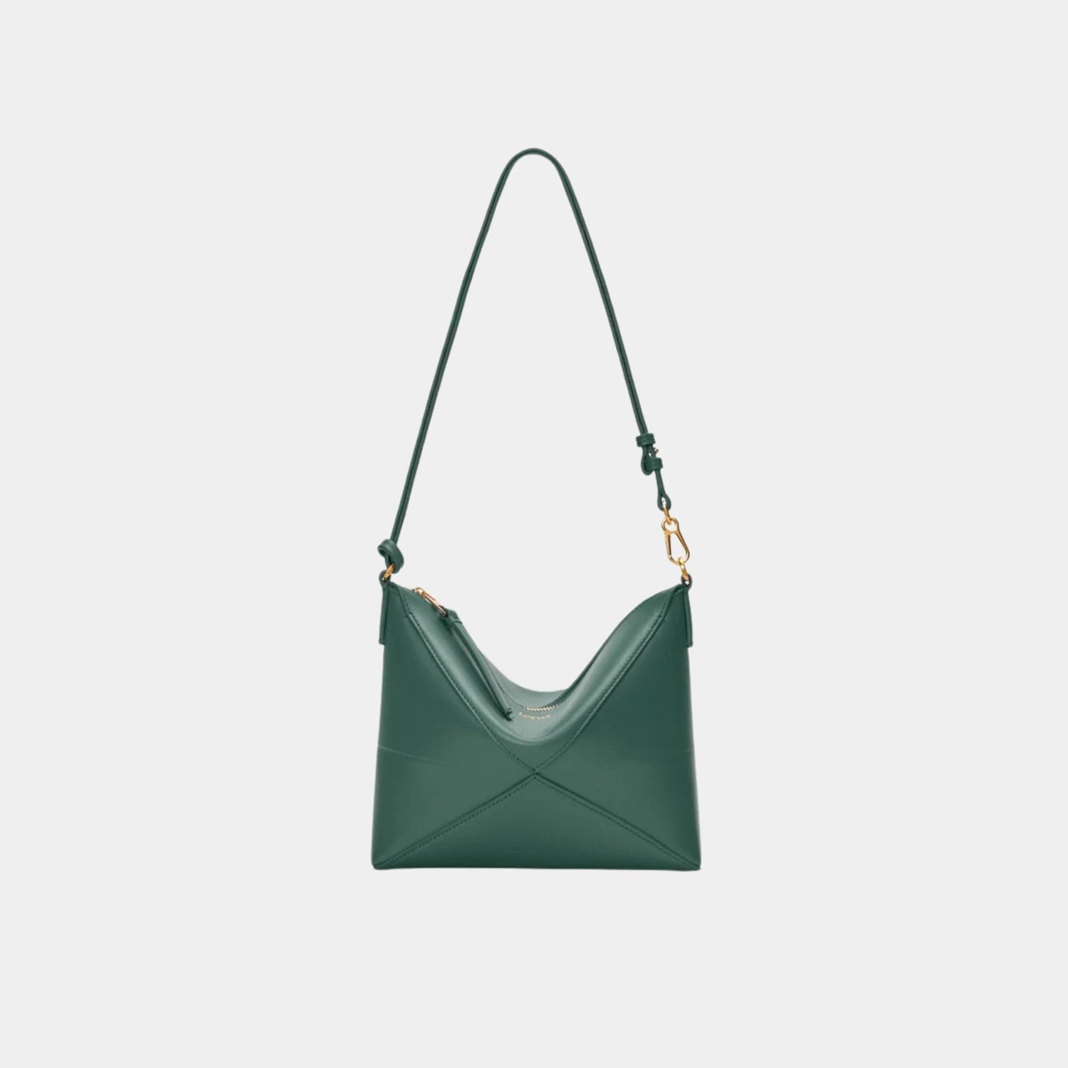 Puzzle Fold Pouch In Shiny Nappa Calfskin