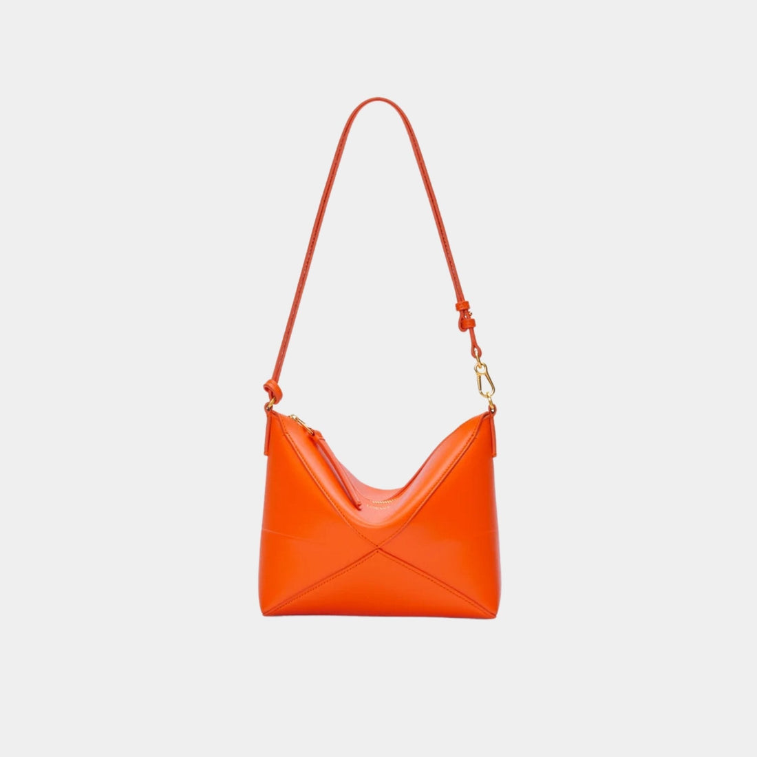 Puzzle Fold Pouch In Shiny Nappa Calfskin
