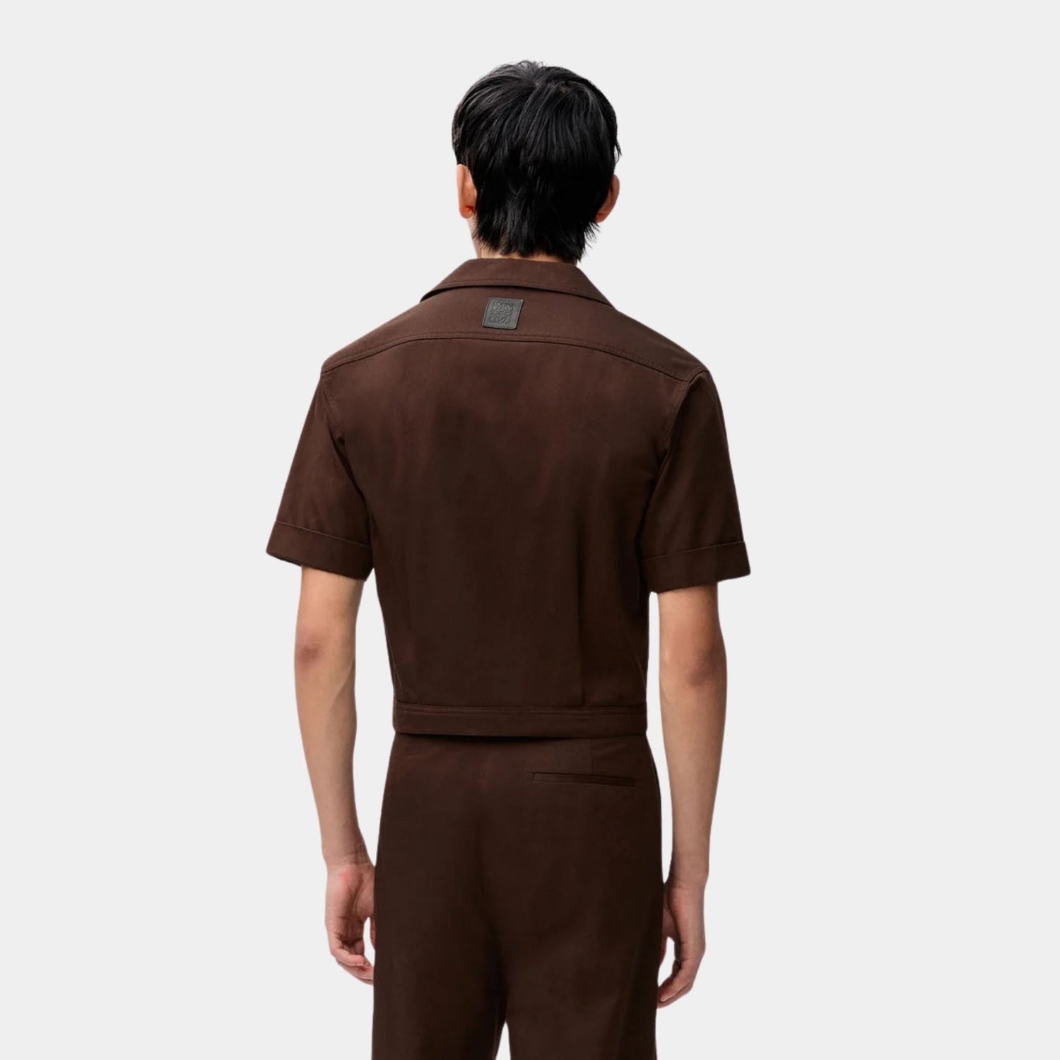 Short Sleeve Shirt in Lightweight Compact Cotton