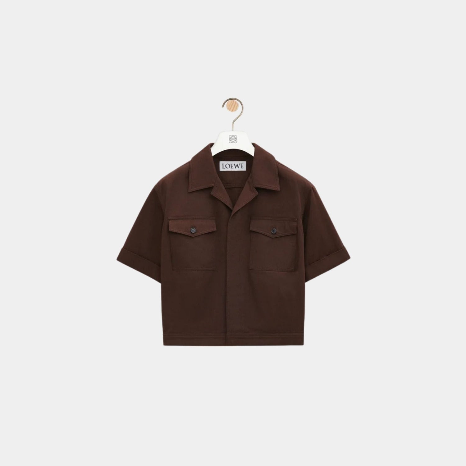 Short Sleeve Shirt in Lightweight Compact Cotton