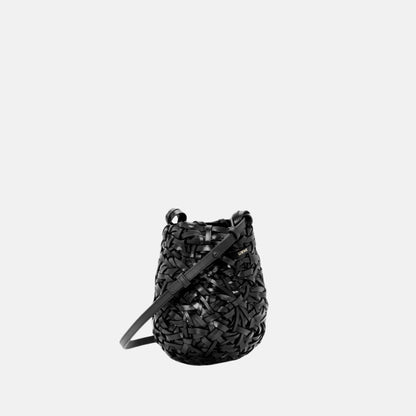 Small Nest Basket Bag in Calfskin
