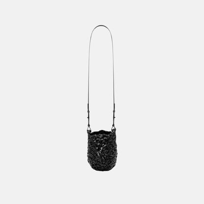 Small Nest Basket Bag in Calfskin