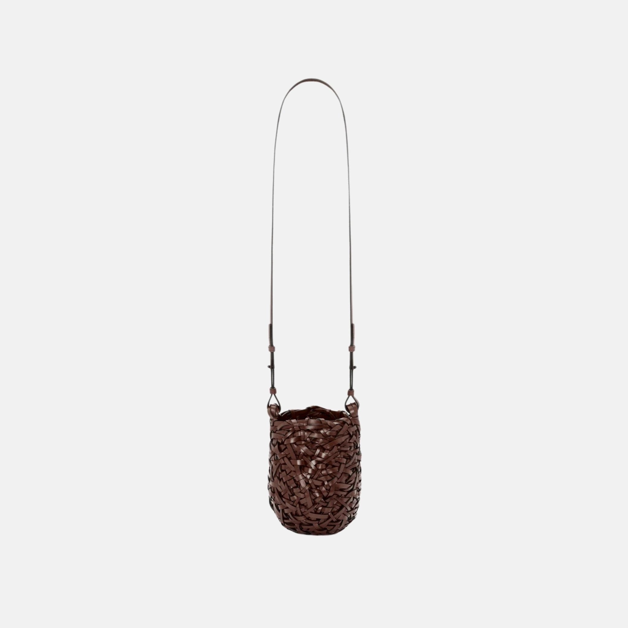 Small Nest Basket Bag in Calfskin