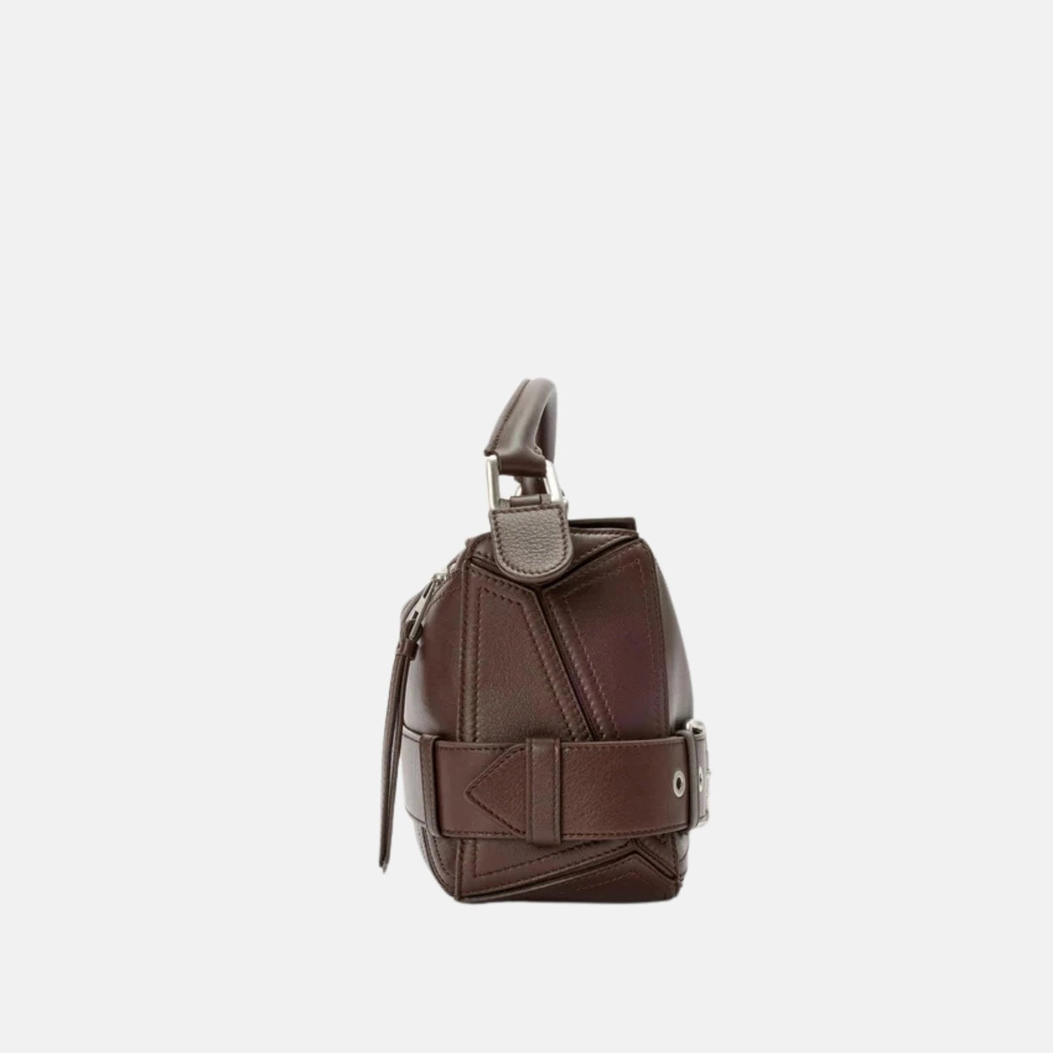 Small Puzzle Biker Bag in Shiny Calfskin