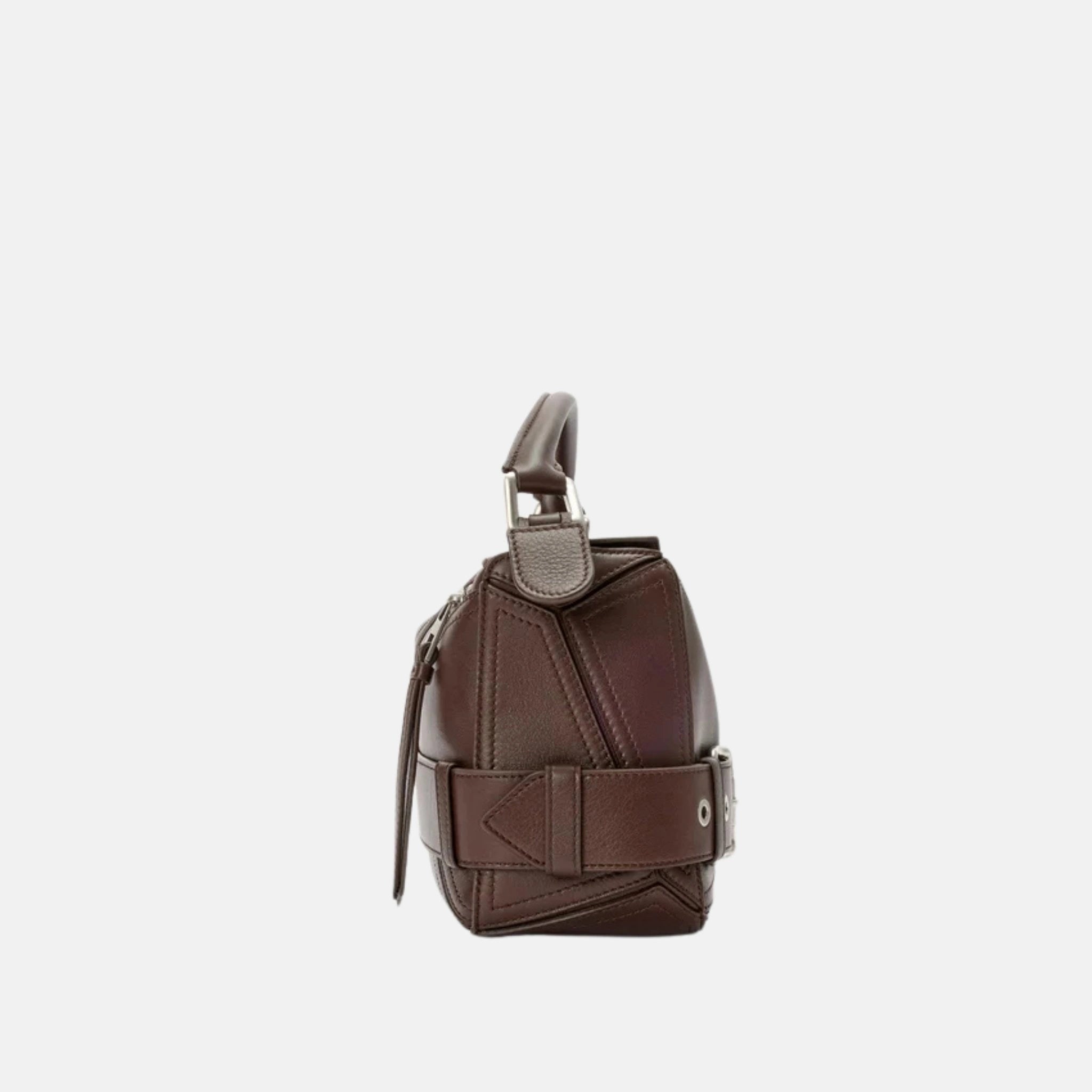 Small Puzzle Biker Bag in Shiny Calfskin