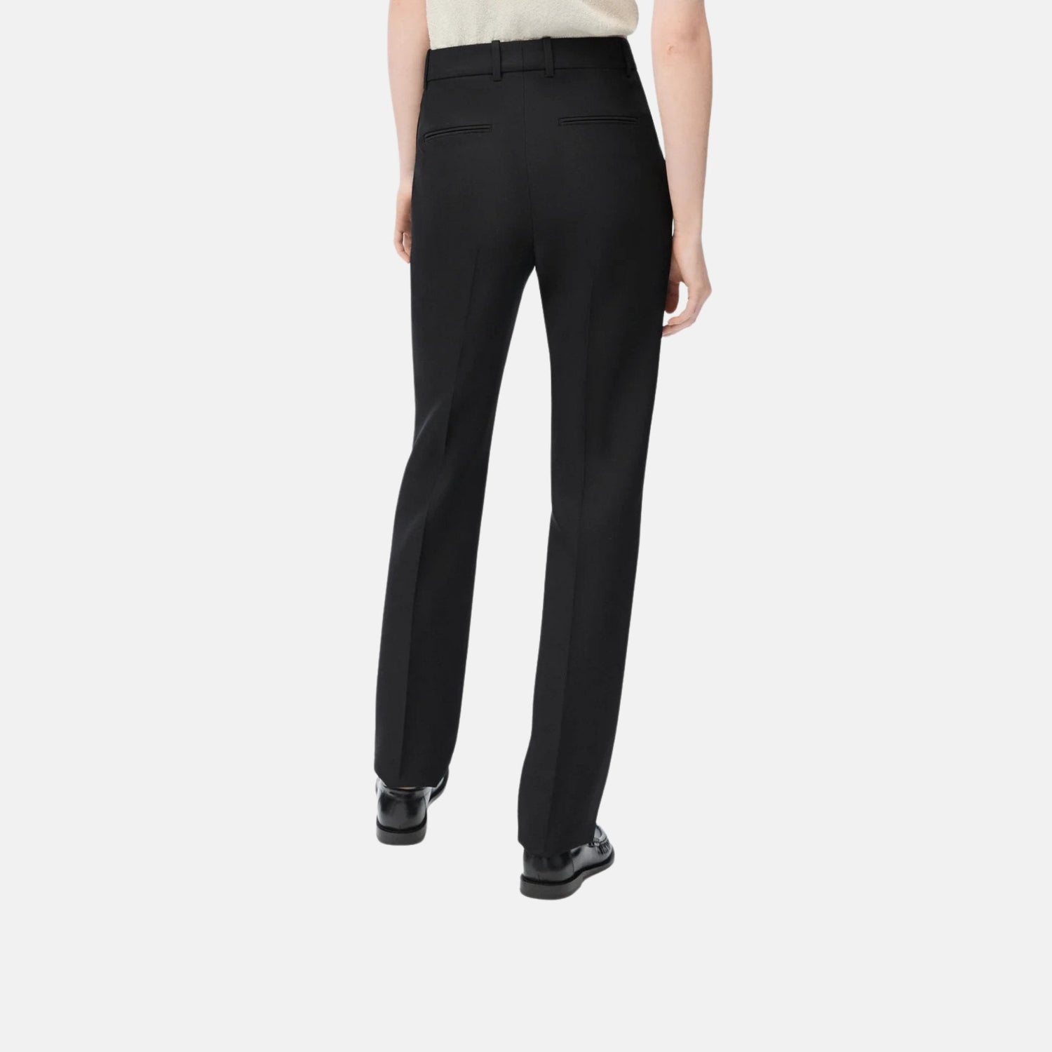 Trousers In Wool And Silk
