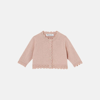 Baby Rosebud Cardigan Cashmere Cotton