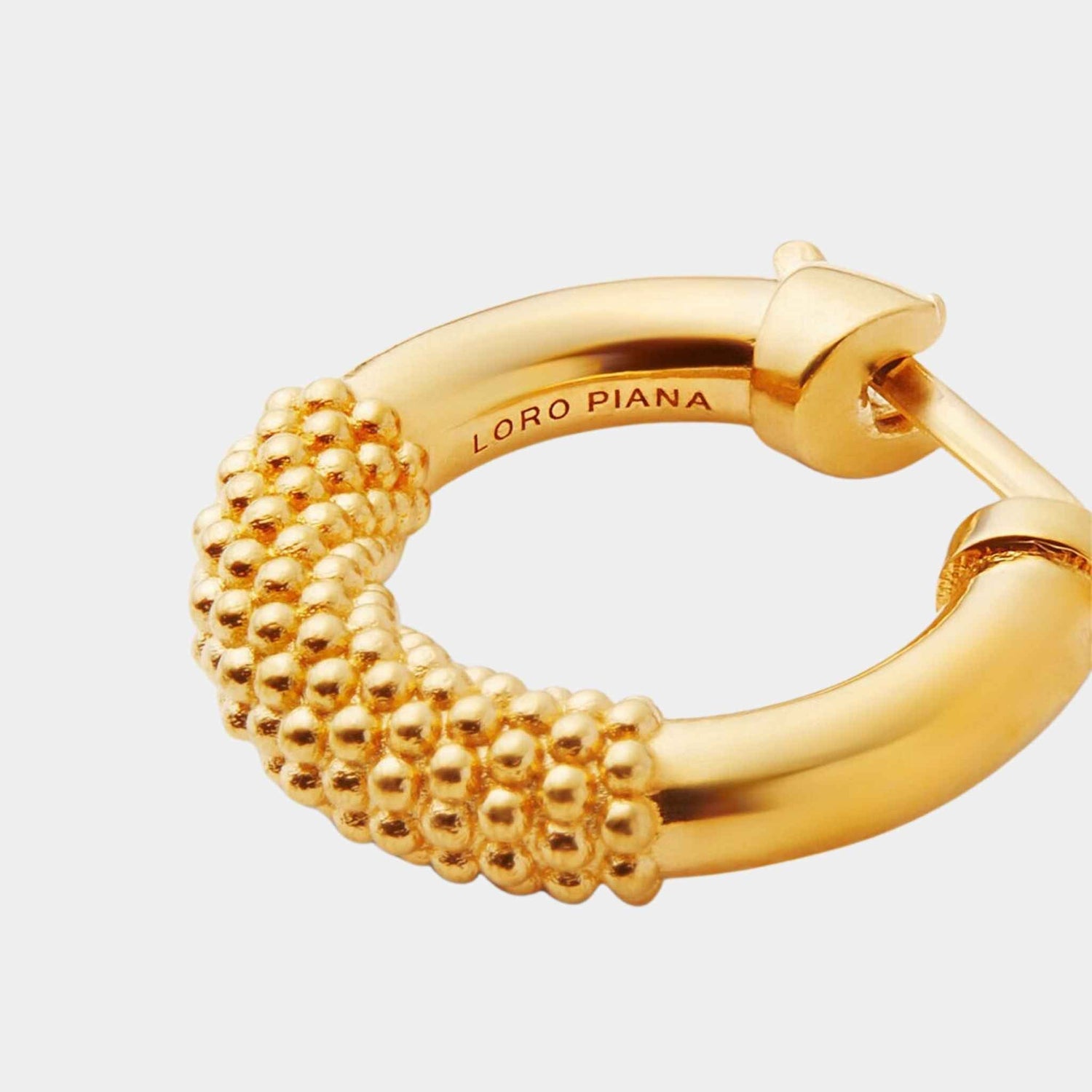 Bubble Hoop Earrings Brass