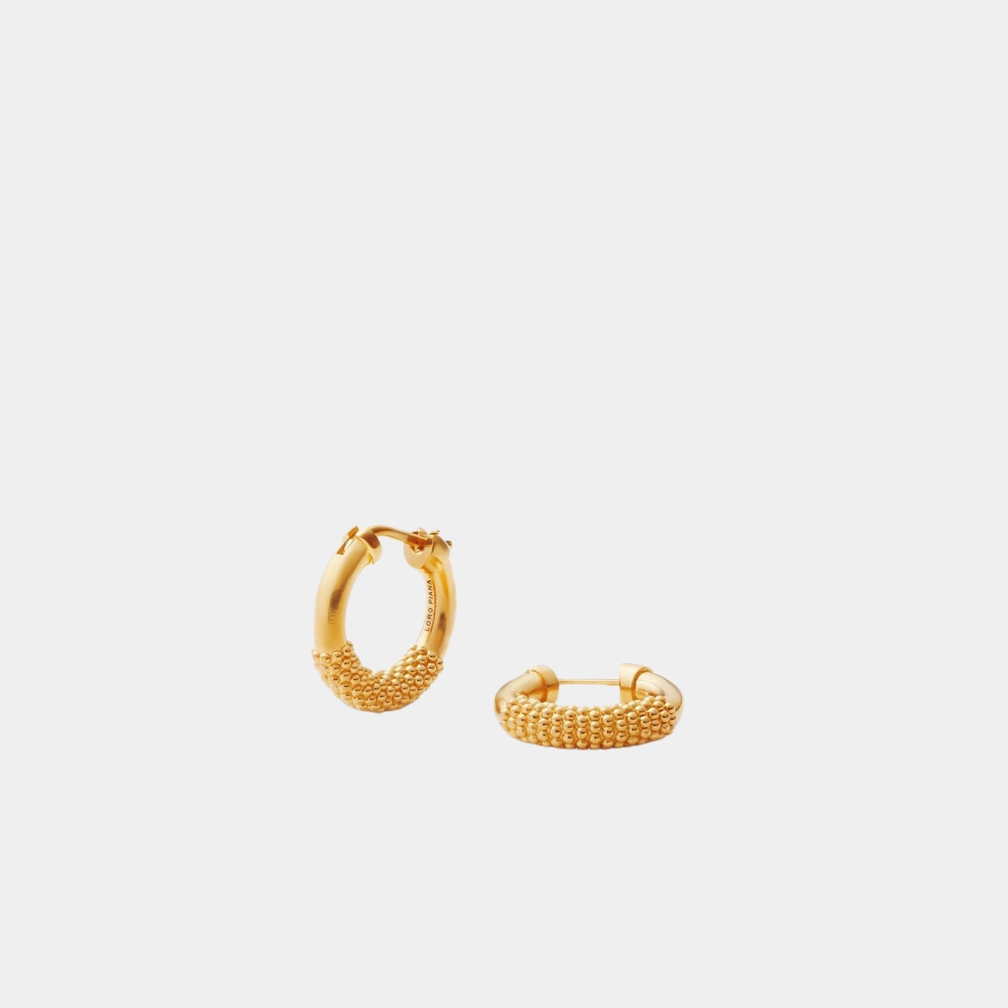 Bubble Hoop Earrings Brass