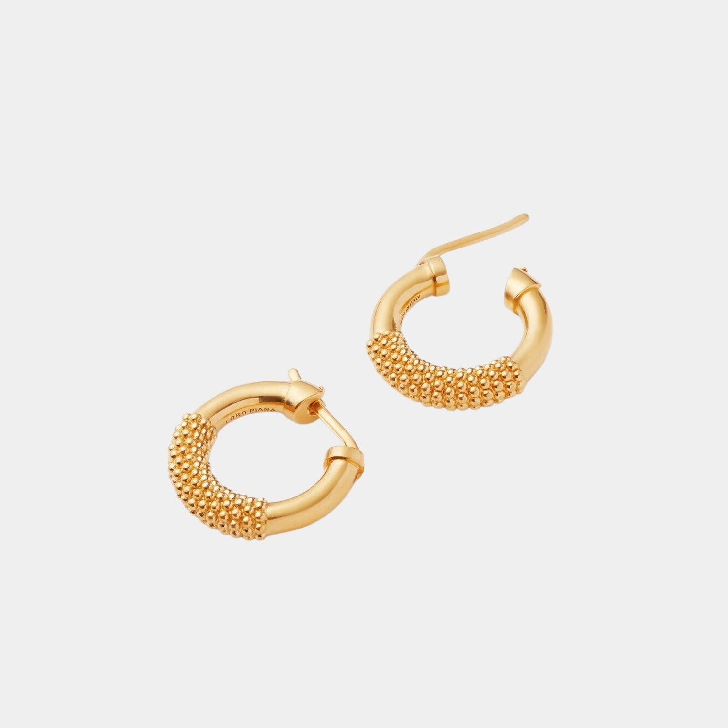 Bubble Hoop Earrings Brass