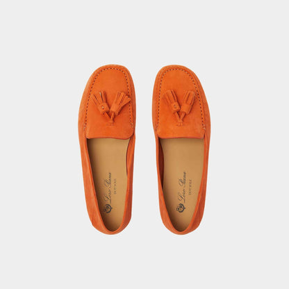 Dot Sole Walk Loafer Suede Goatskin