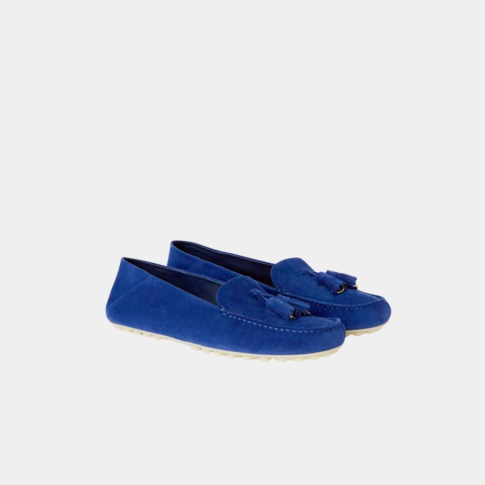 Dot Sole Walk Suede Goatskin Loafer