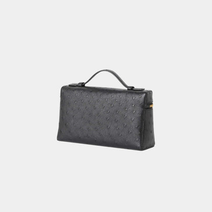 Extra Pocket L19 In Ostrich Leather