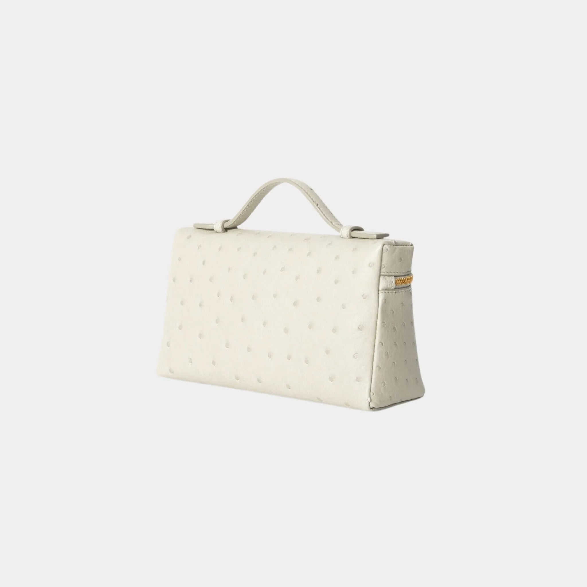 Extra Pocket L19 In Ostrich Leather