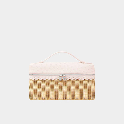 Extra Pocket L27 Wicker-Ostrich Leather