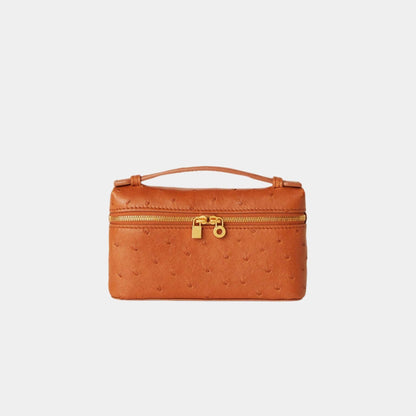 Extra Pocket Mini Pouch Ostrich Leather