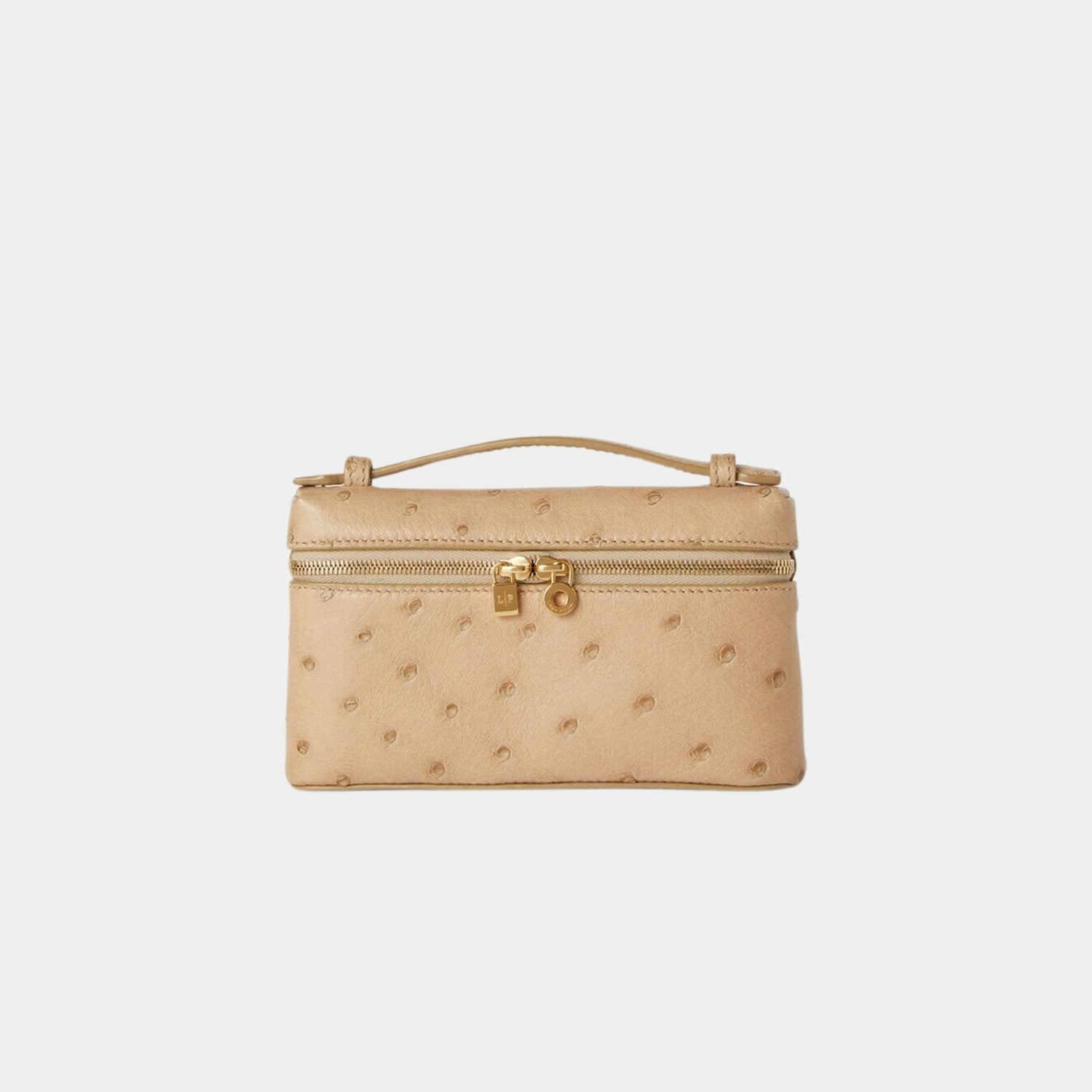 Extra Pocket Mini Pouch Ostrich Leather