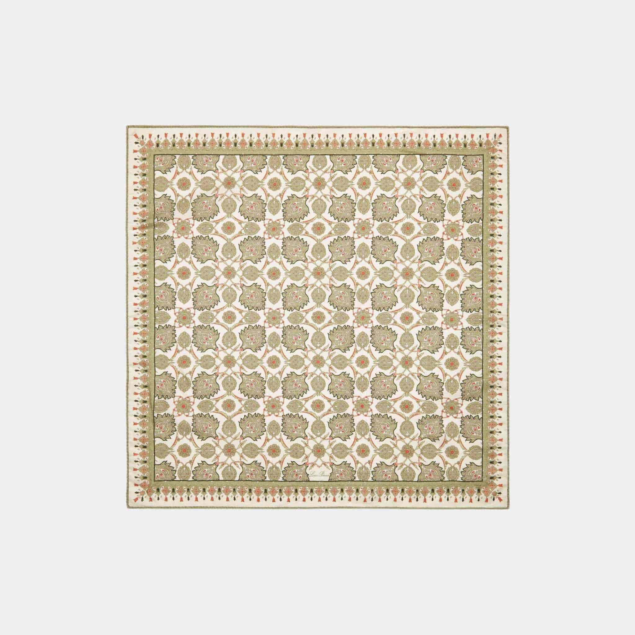 Flower Echoes Foulard Silk