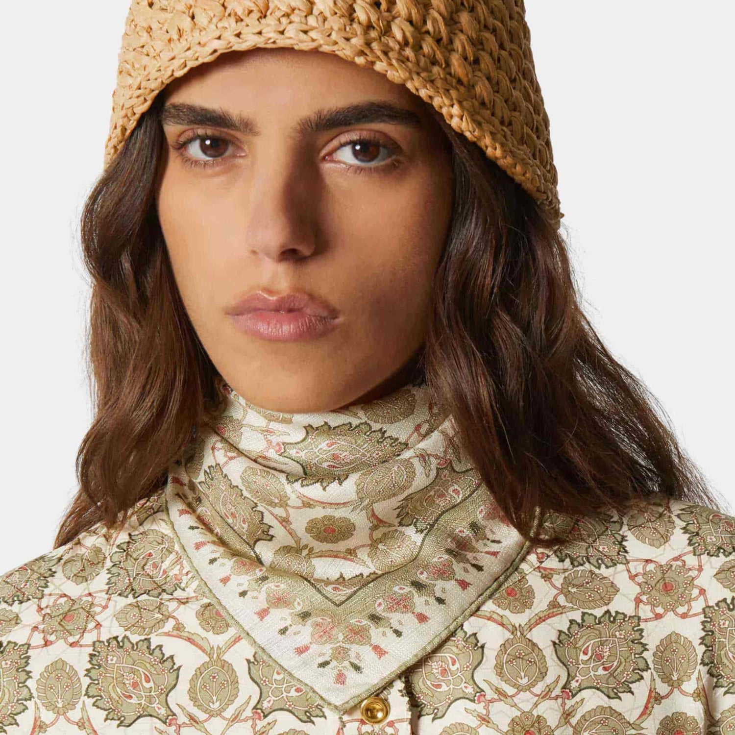 Flower Echoes Foulard Silk