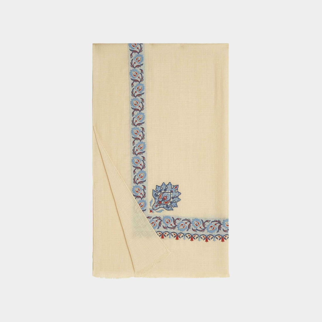 Flower Echoes Stole Silk Cashmere