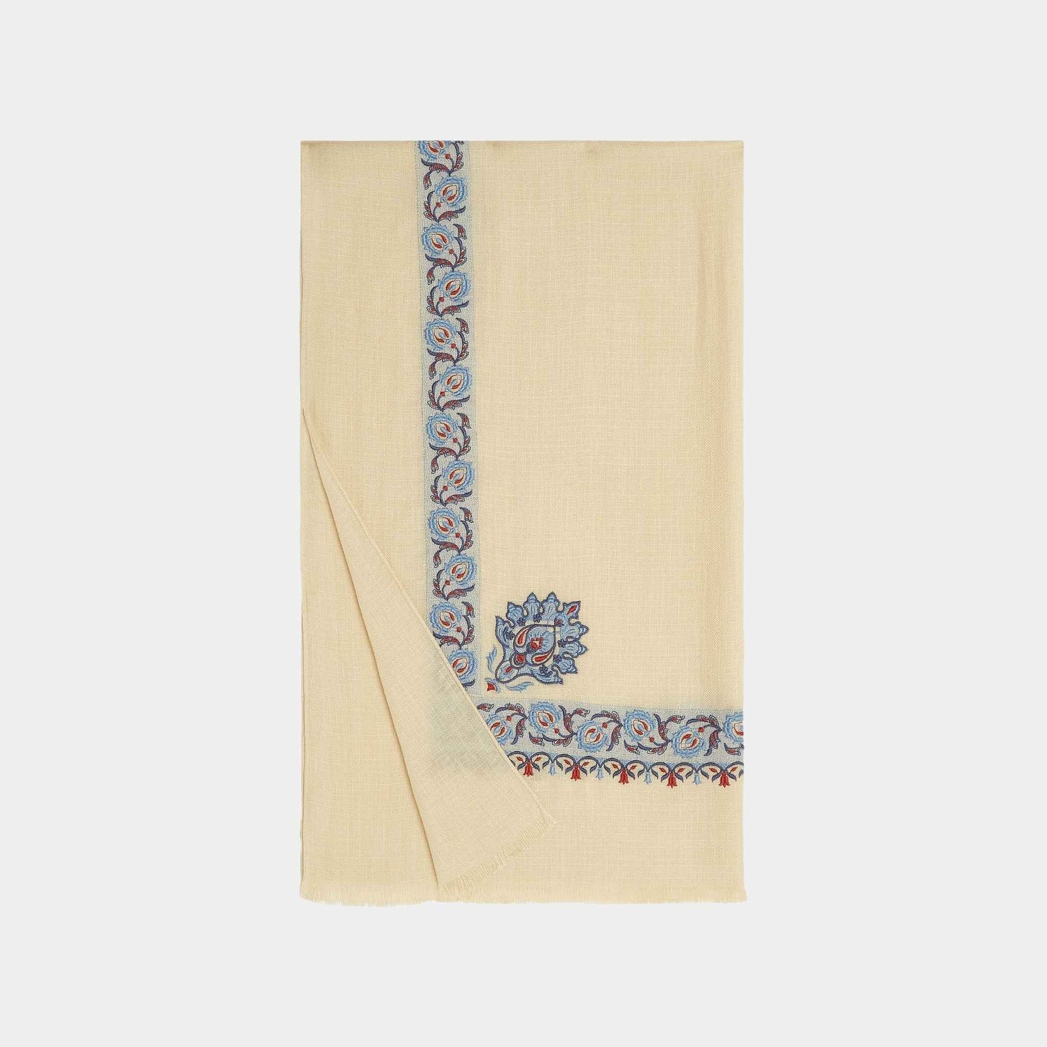Flower Echoes Stole Silk Cashmere