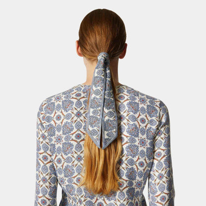 Flower Echoes Tie Band Silk
