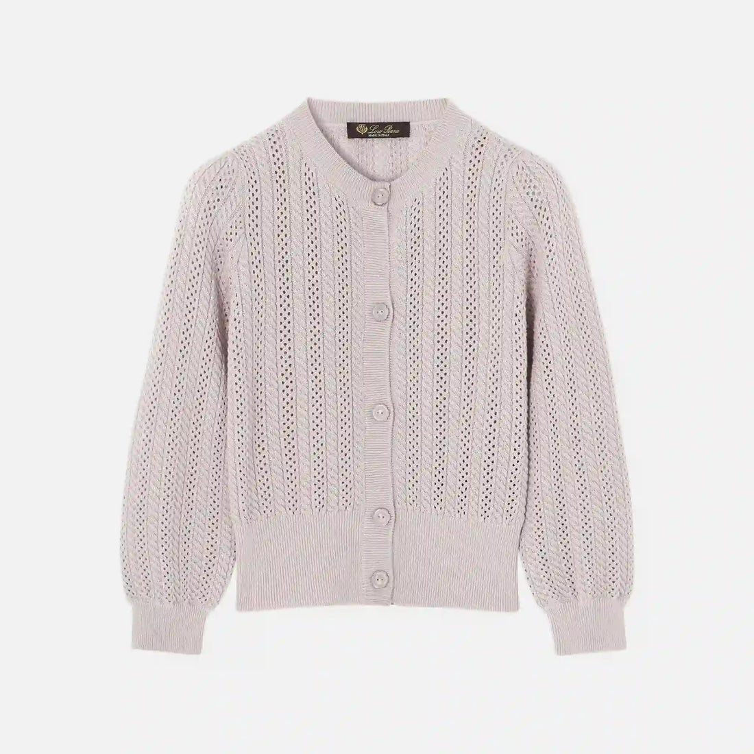 Kids Cherie Cardigan in Virgin Wool Silk Cashmere