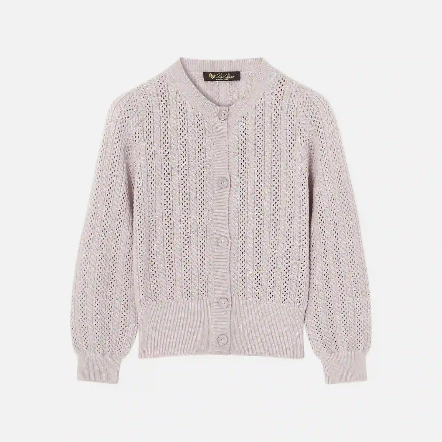 Kids Cherie Cardigan in Virgin Wool Silk Cashmere