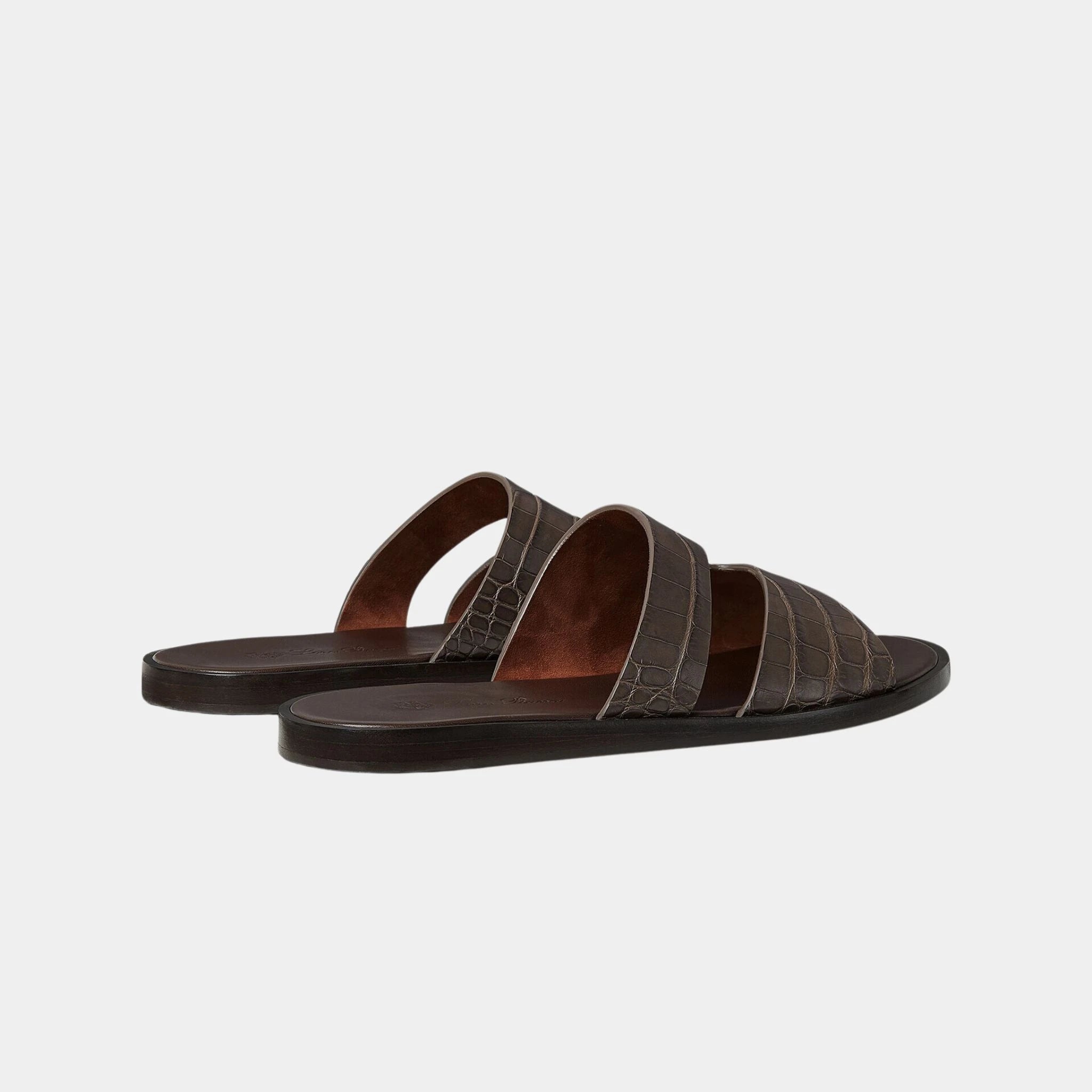 Pilat Plain Walk Sandal in Alligator Leather