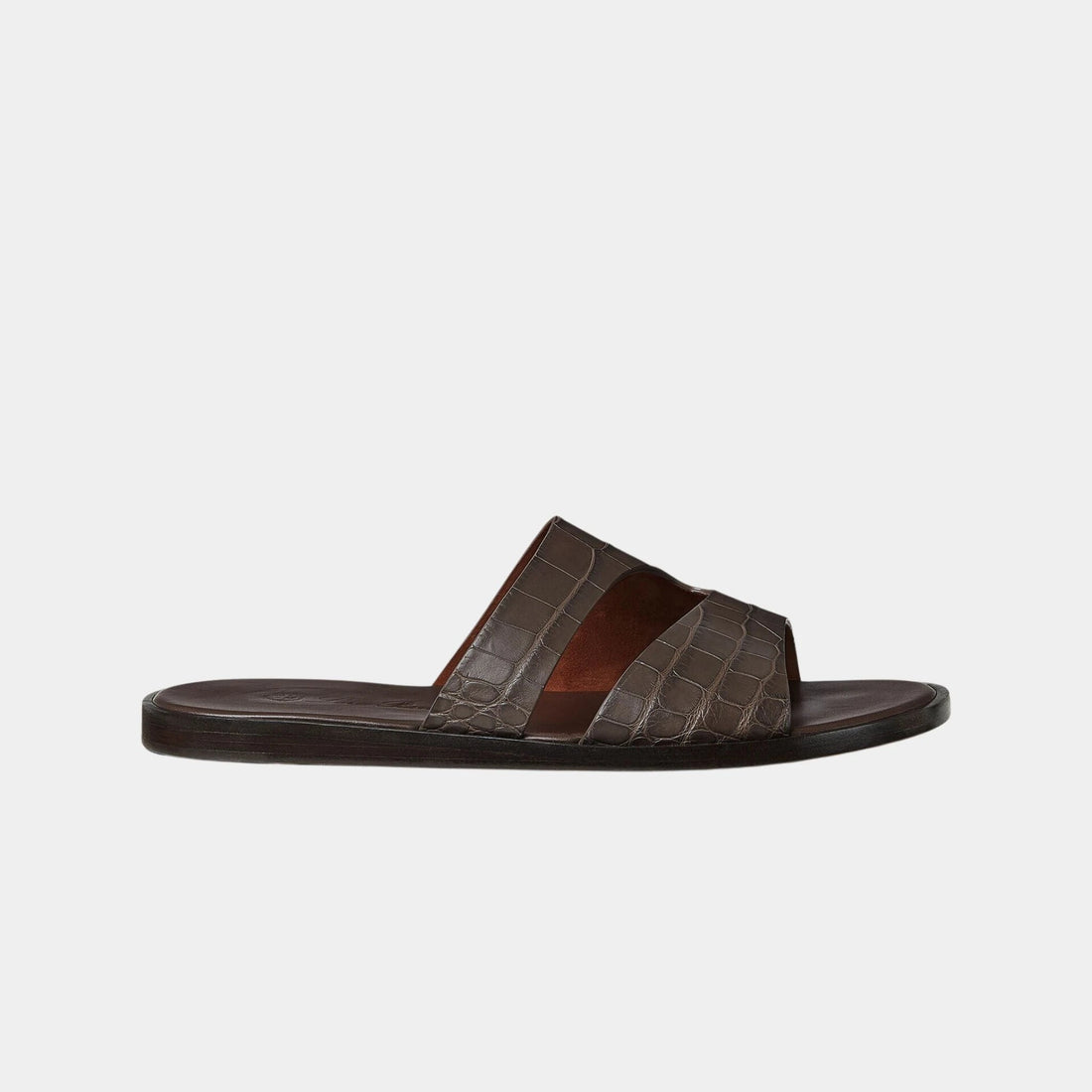 Pilat Plain Walk Sandal in Alligator Leather