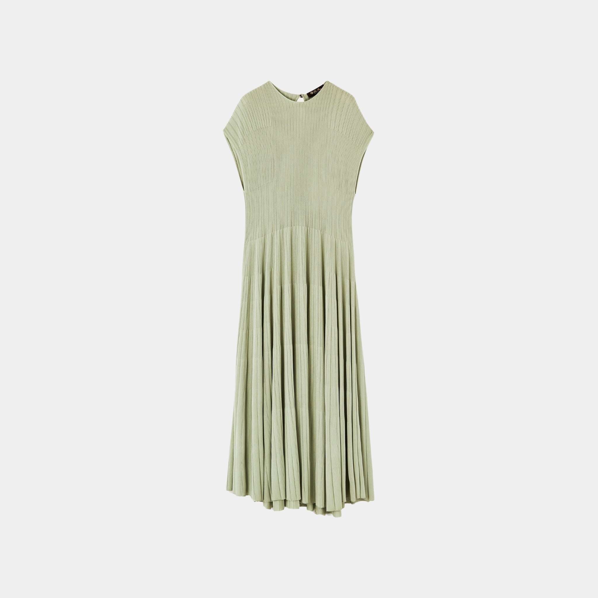 Pleated Dress Silk