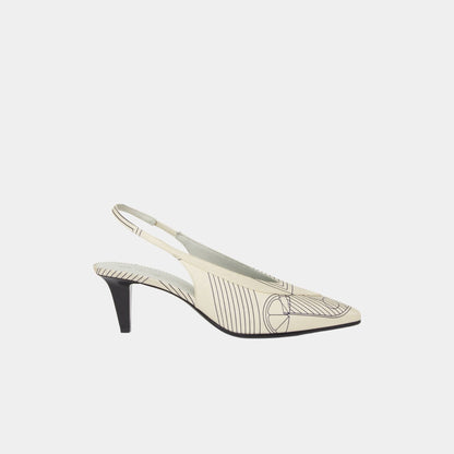 Rebecca Slingback With Silk Twill Upper