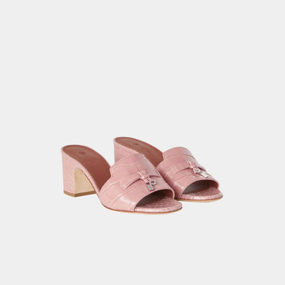 Summer Charms Heeled Sandal in Alligator Leather
