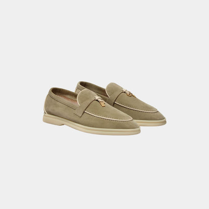 Summer Charms Walk Loafers In Suede Goatskin