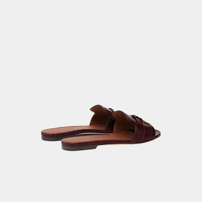 Summer Charms Sandal in Crocodile Leather