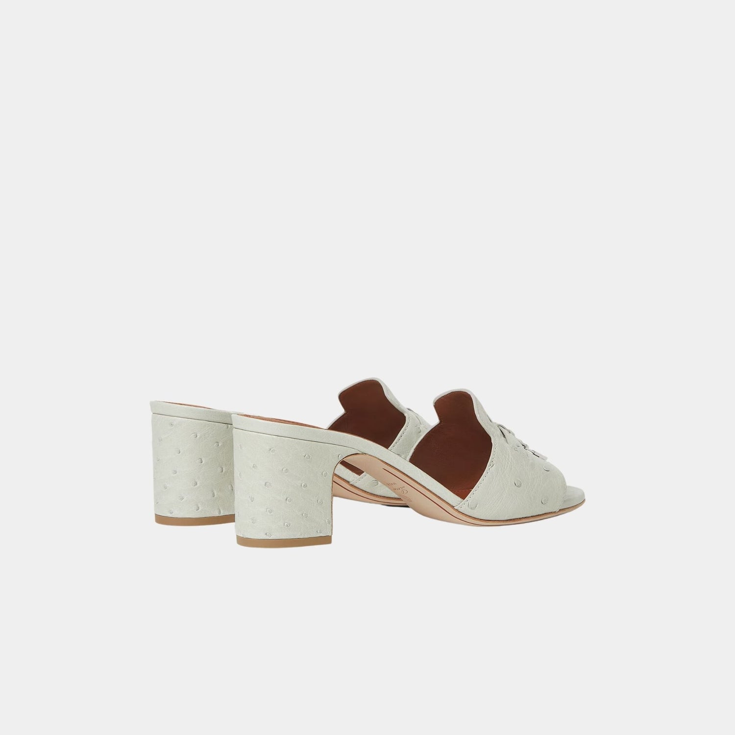 Summer Charms Sandal Heeled Ostrich Leather