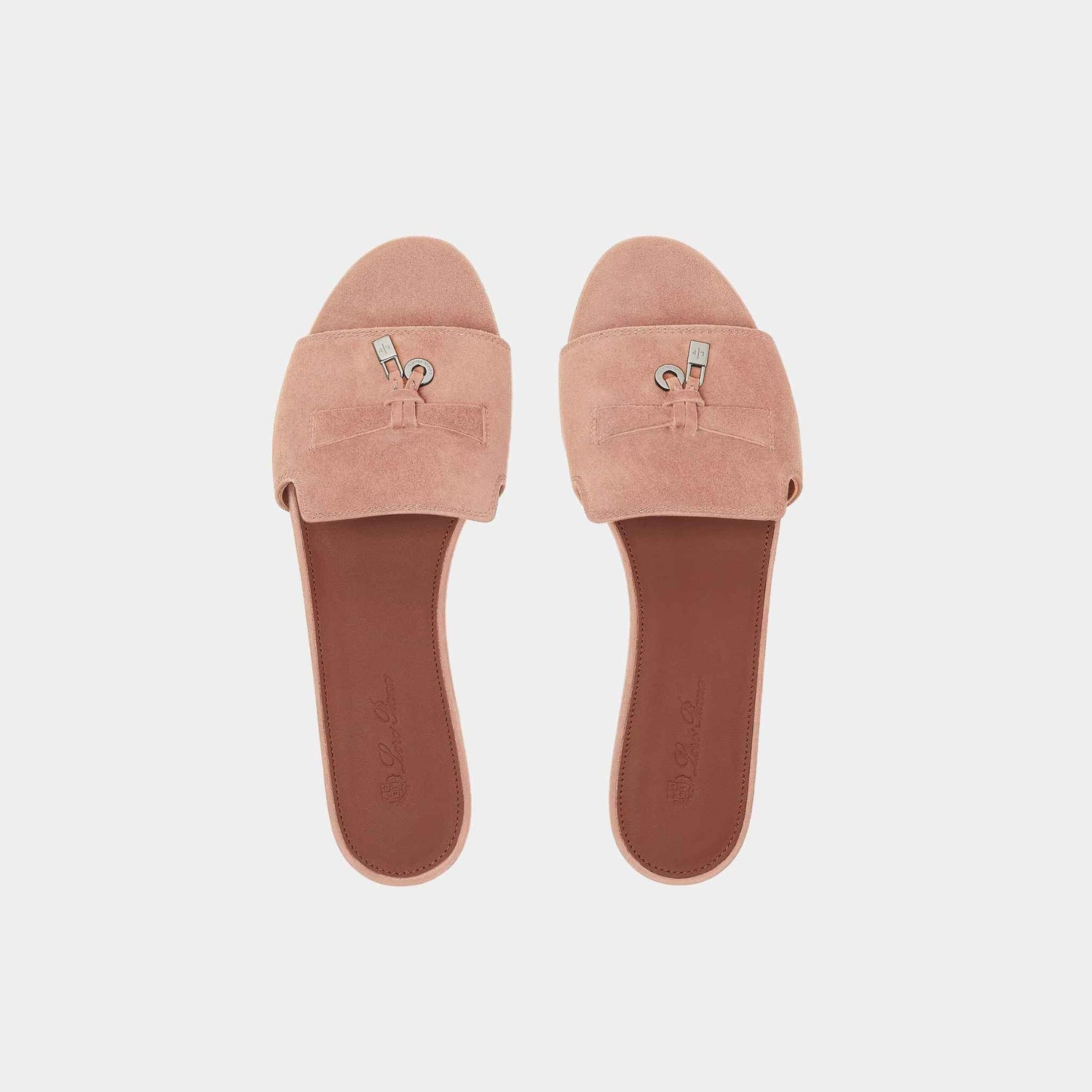 Summer Charms Suede Goatskin Flat Sandal