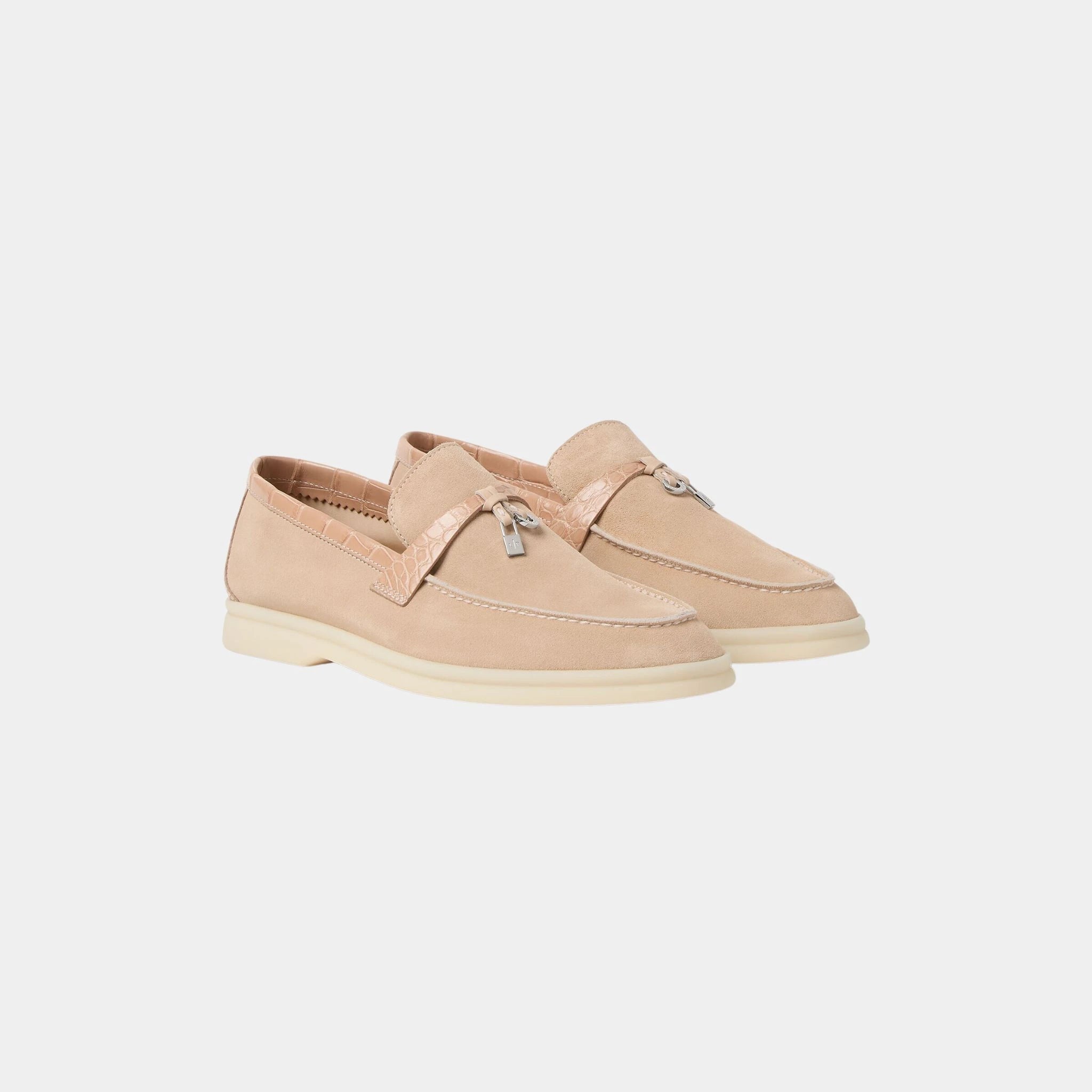 Summer Charms Walk Loafer Suede with Alligator Skin