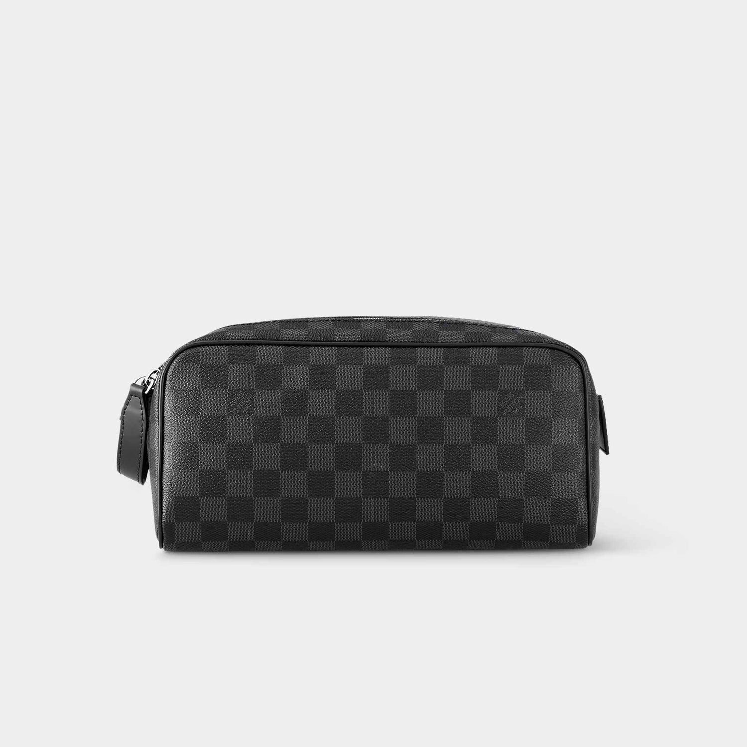Dopp Kit Toilet Pouch Damier Graphite Canvas