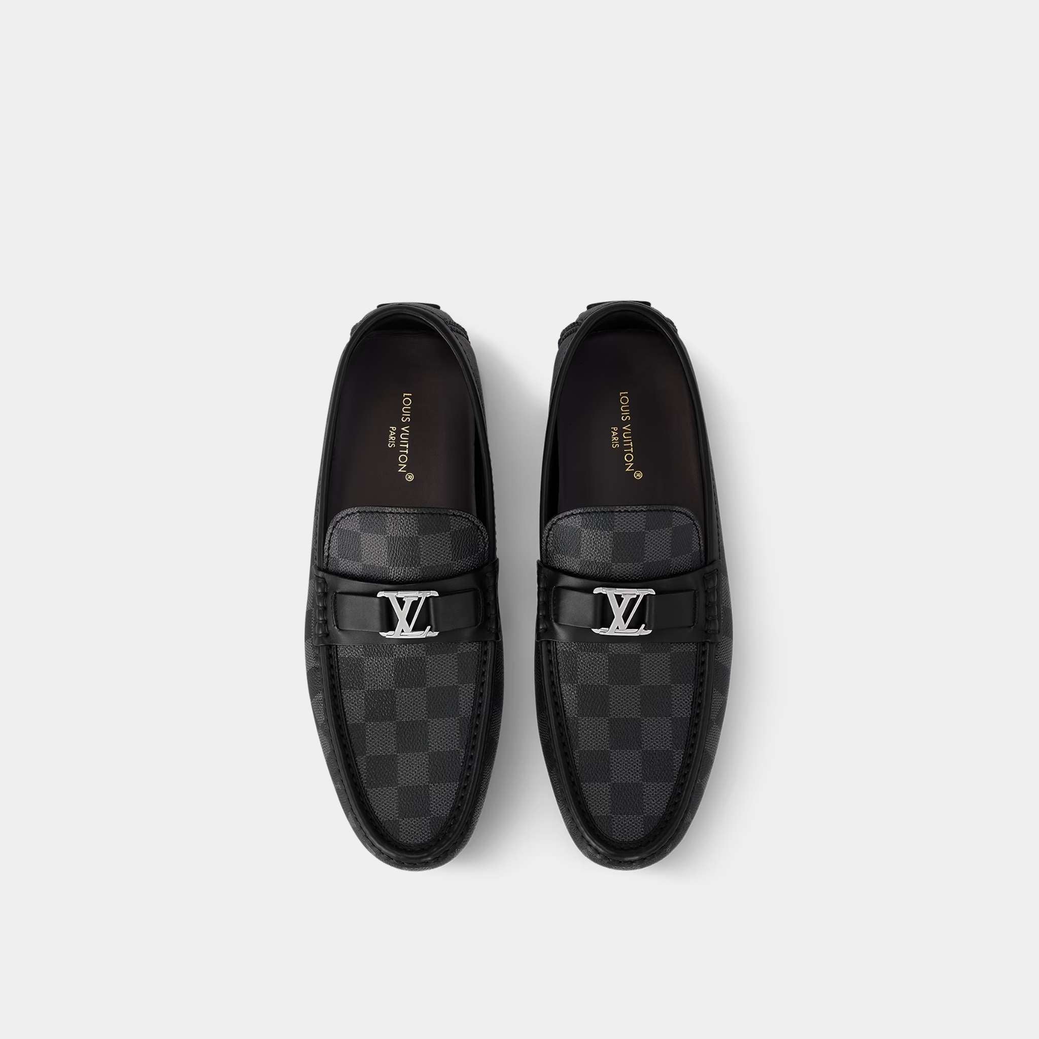 Hockenheim Moccasin Damier Graphite Canvas