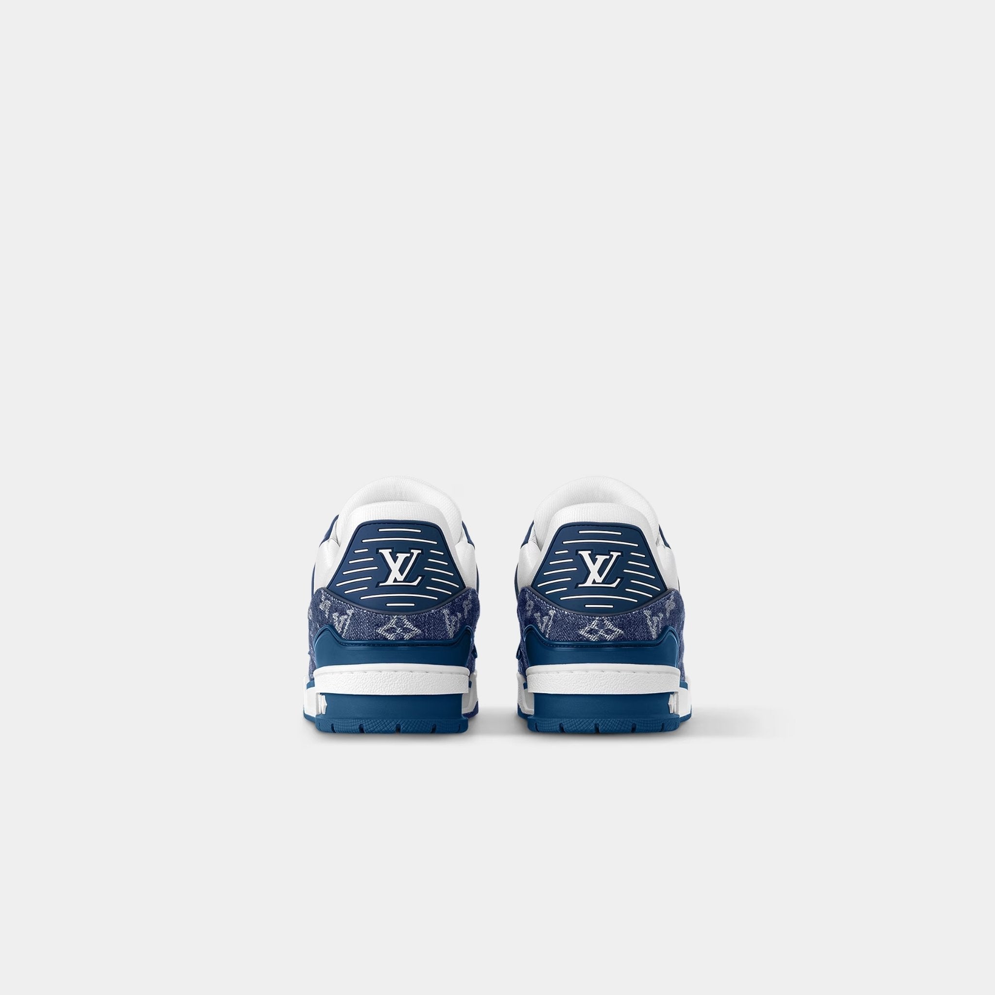 LV Trainers Monogram Denim and Monogram Calf Leather