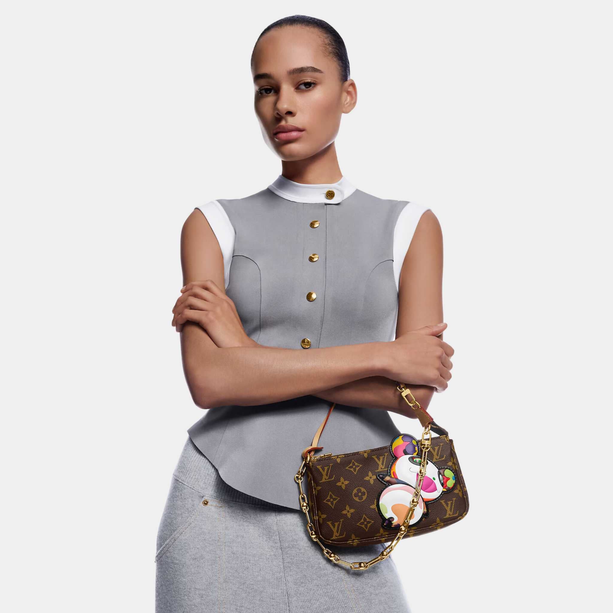 LV x TM Pochette Accessoires Monogram Handbag