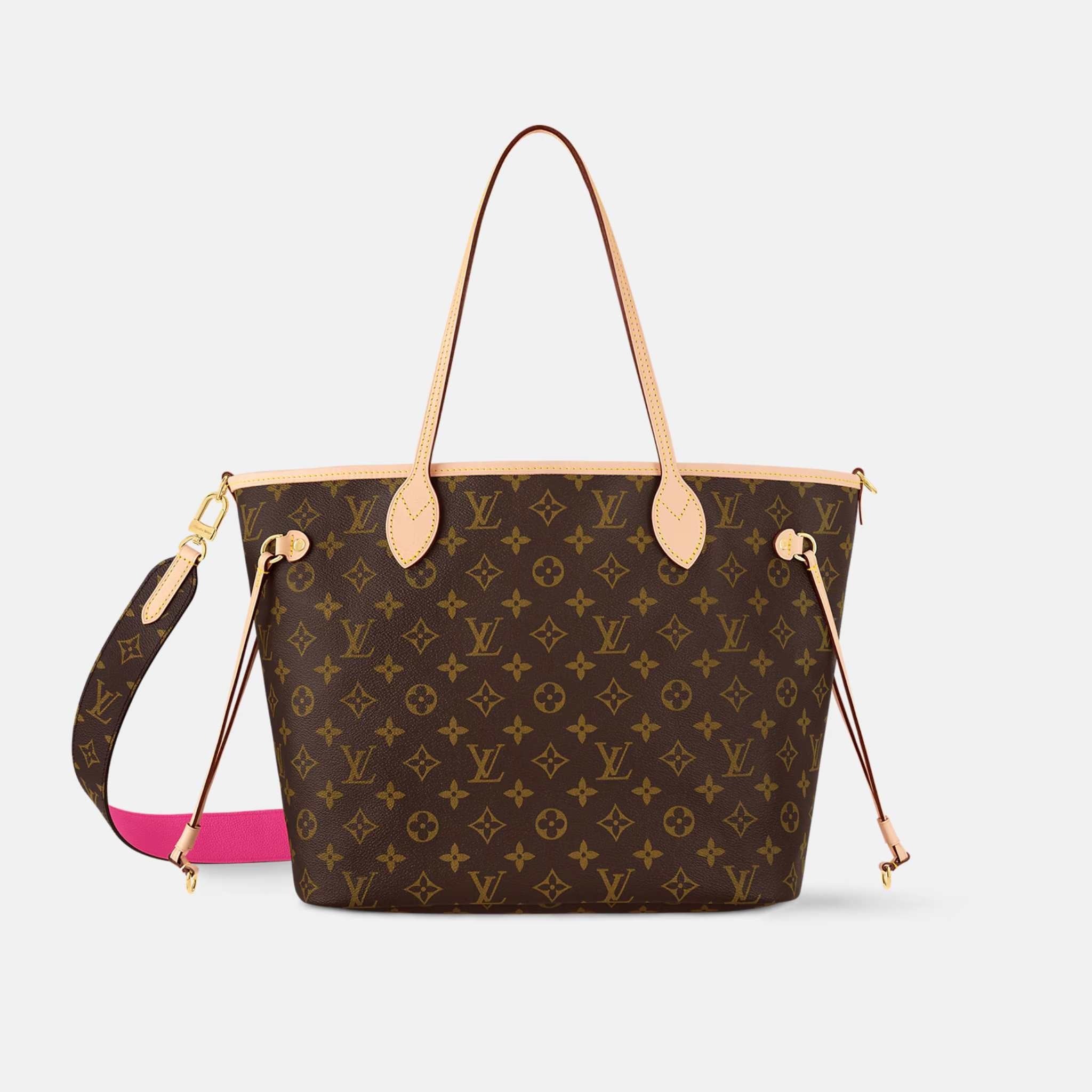 Louis Vuitton Neverfull Bandoulière Monogram Inside Out MM Handbag